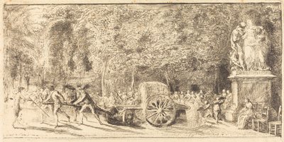 Az öntöző hordó [felső fele] alkotó: Gabriel Jacques de Saint Aubin