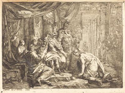 Absolon és Dávid megbékélése alkotó: Gabriel Jacques de Saint Aubin