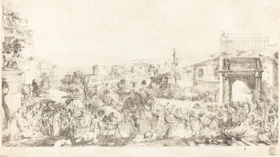 Pompeius diadala Rómában alkotó: Gabriel Jacques de Saint Aubin