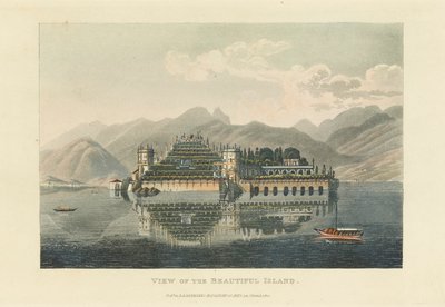 Kilátás a gyönyörű Isola Bella szigetre, Lago Maggiore, 1820 előtt. alkotó: Gabriel Ludwig Lory