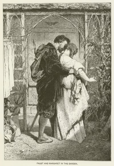 Faust és Margit a kertben alkotó: Gabriel Max