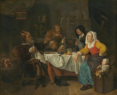 A király iszik alkotó: Gabriel Metsu