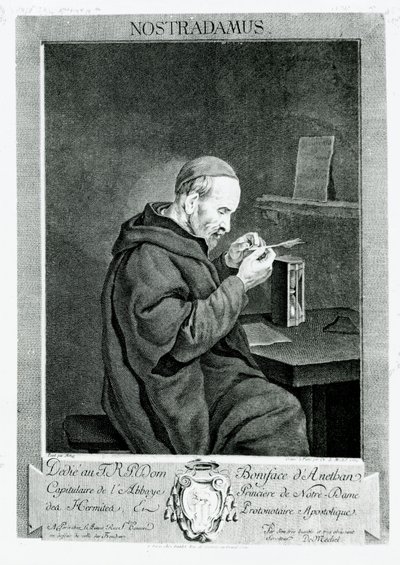 Michel Nostradamus (1503-66) portréja, amelyet Christian von Mechel (1737-1817) vésett, 1762 alkotó: Gabriel Metsu