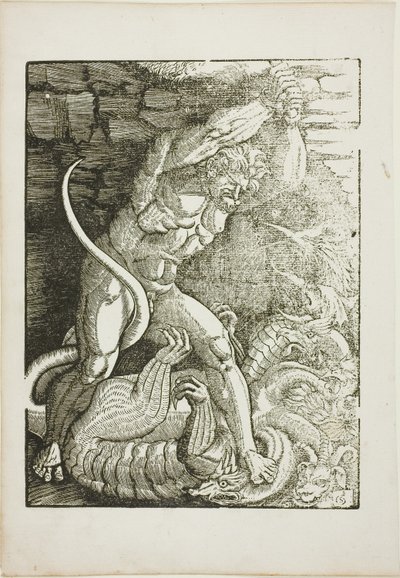 Herkules megöli a lerneai hidrát, a Jelenetek Herkules életéből alkotó: Gabriel Salmon