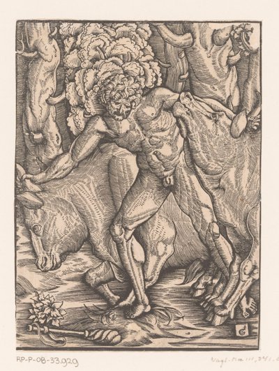 Herkules és a geryoni szarvasmarha Hercules munkái (sorozat címe) alkotó: Gabriel Salmon