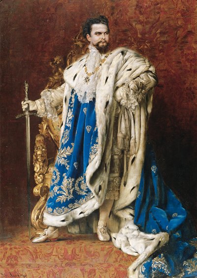 II. Ludwig a Szent György Lovagrend nagymestere, 1887 alkotó: Gabriel Schachinger