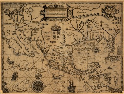 Új és új földek és királyságok Californa, Új -Mexikó és Peru. alkotó: Gabriel Tatton