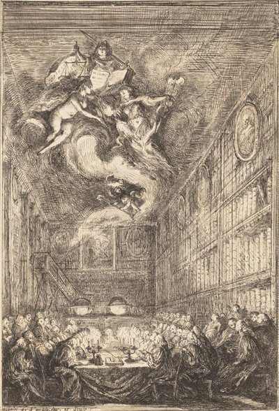 Jogász Konferencia, 1776. alkotó: Gabriel de Saint Aubin