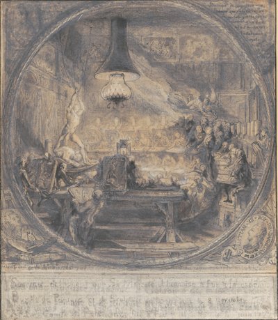 Keresztény király látogatása Det kgl. Francia Művészeti Akadémia Párizsban, november 8. 1768. alkotó: Gabriel de Saint Aubin