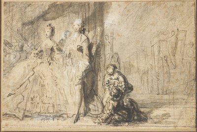 A Promenade des Boulevards alkotó: Gabriel de Saint Aubin
