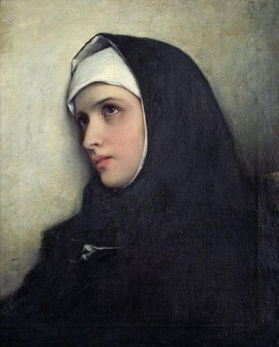 Gabriel von Max - Egy apáca portréja alkotó: Gabriel von Max