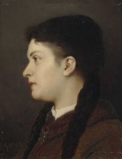 lány portréja alkotó: Gabriel von Max
