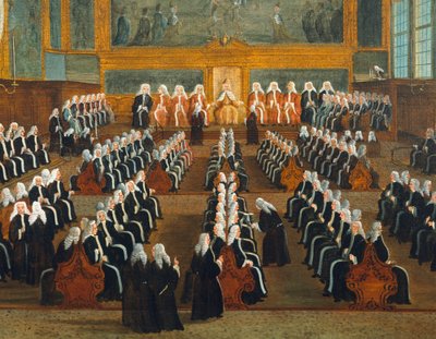 Pregadi Tanácsa, Gabriel Bella (1730-1799), olaj, vászon, 96x149 cm alkotó: Gabriele Bella