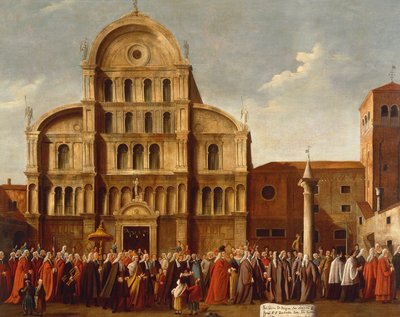 Olaszország, Veneto, Velence, a velencei dózse a San Zaccaria templom mellett alkotó: Gabriele Bella
