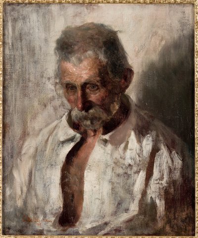 Egy öregember portréja alkotó: Gaetano Bellei