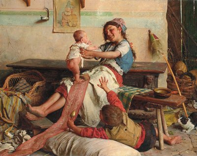 Testvéri szeretet; Testvéri vonzalom, c. 1900 alkotó: Gaetano Chierici