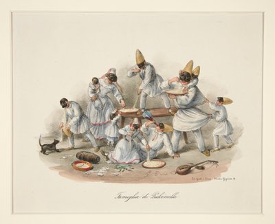 Pulcinella család alkotó: Gaetano Dura