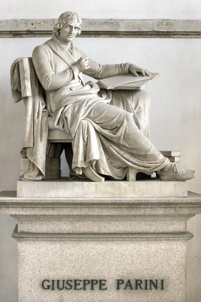 Giuseppe Parini szobra, 1838 alkotó: Gaetano Matteo Monti