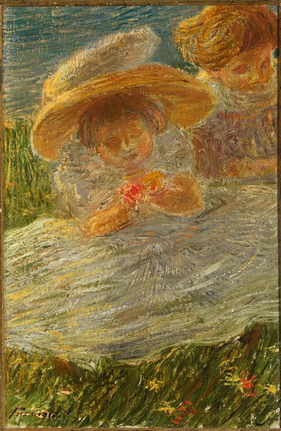 Gyerekek a gyepen alkotó: Gaetano Previati