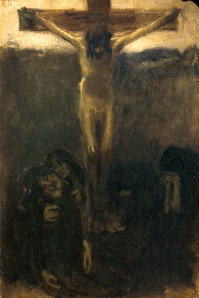 Keresztre feszítés alkotó: Gaetano Previati