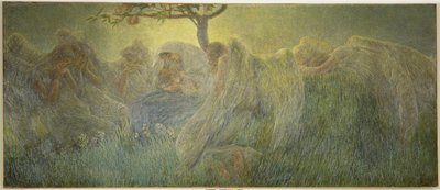 Szülés, 1891 alkotó: Gaetano Previati