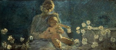 Krizantém Szűzanya alkotó: Gaetano Previati