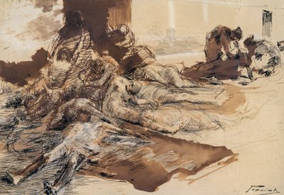 A pestis tanulmányozása alkotó: Gaetano Previati