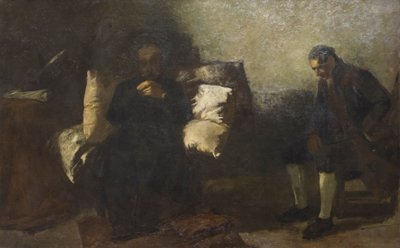 Carlo Alberto utolsó órái, Porto alkotó: Gaetano Previati