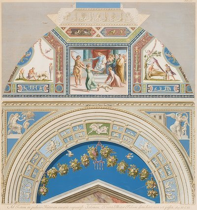 Keret és boltozat Salamon ítéletével. 1774 alkotó: Gaetano Savorelli