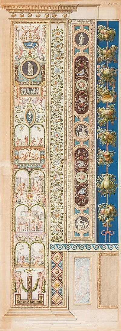 Pilaszter Loggia VIII (dekoráció gyermekcsoportokkal) alkotó: Gaetano Savorelli