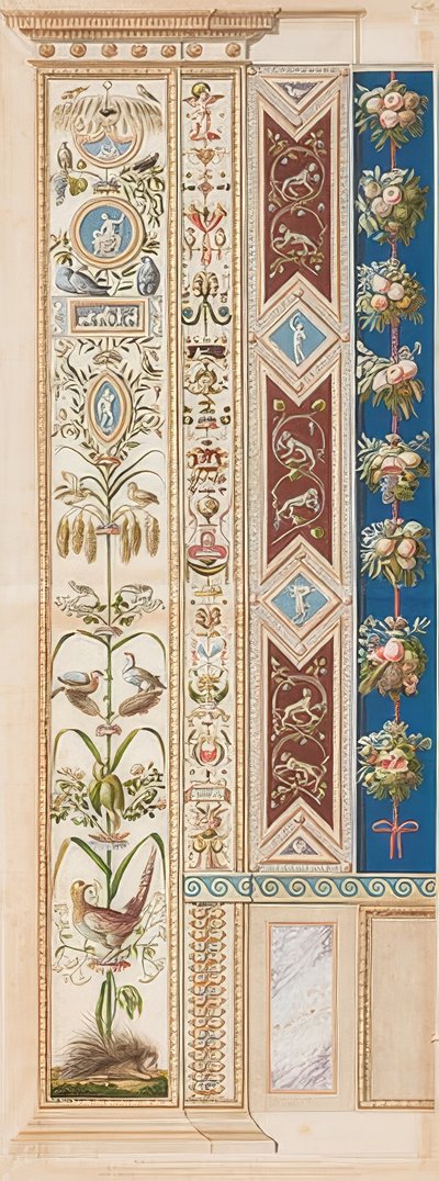 Pilaszter Loggia XI (díszítés disznóval) alkotó: Gaetano Savorelli