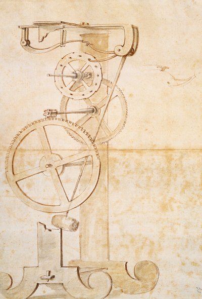 Galilei ingaórájának rajza, Galileo Galilei (1564-1642) kézirata, 85 gal, f 50 r. alkotó: Galileo Galilei