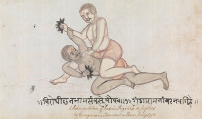 Two Jeyties Wrestling alkotó: Gangaram Chintaman Tambat