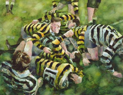 Farnham Rugby Club gólt szerzett alkotó: Gareth Lloyd Ball