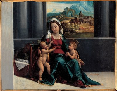 Madonna a gyermekkel és Szent János alkotó: Garofalos workshop