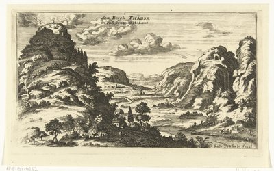 Kilátás a Tábor-hegyre és Krisztus színeváltozására A Közel-Kelet topográfiai képei (sorozat címe) alkotó: Gaspar Bouttats