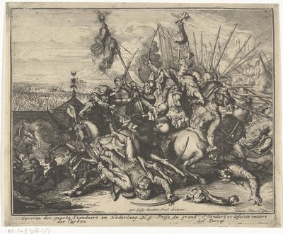 Az oszmán hadsereg veresége Bécs ostroma alatt Korte beschryvinghe, en de aen-wysinghe der plaetsen in desen boeck, teghen wordighen standt, pertinently uyt-ghebeldt, in Oostenryck (sorozat címe) alkotó: Gaspar Bouttats