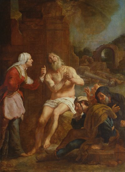 Jób viszontagságokkal szembesült, 1619 alkotó: Gaspar De Crayer