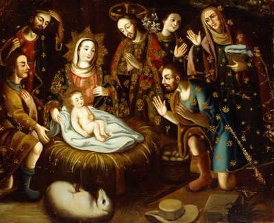 A Pásztorok imádata, alkotó: Gaspar Miguel de Berrio