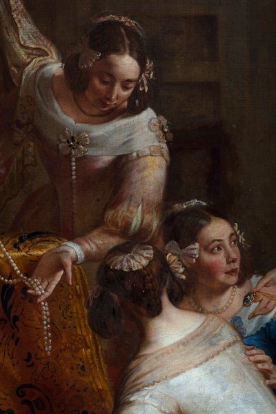 Izabella spanyol főhercegnő, aki ékszereit ajándékozza a hallei Szent Márton-bazilikának alkotó: Gaspar De Crayer