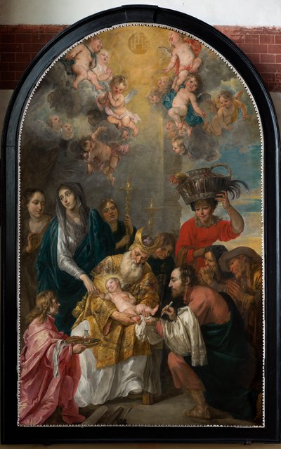Plébániatemplom (Szent András plébániatemplom). Belső. festmény. Körülmetélés. alkotó: Gaspar De Crayer