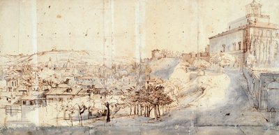 Villa Medici Rómában, Gaspar van Wittel (kb. 1652-1736) alkotó: Gaspar van Wittel