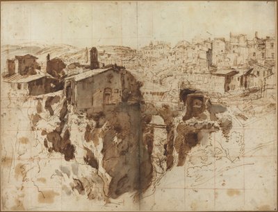 A vízesés és Tivoli városa alkotó: Gaspar van Wittel