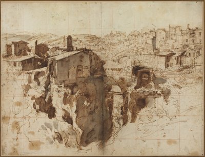 A vízesés és Tivoli városa alkotó: Gaspar van Wittel