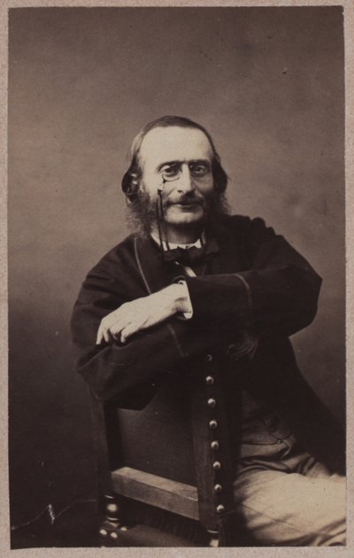 Jacques Offenbach portréja 1819-1880, kb. 1860. alkotó: Gaspard Félix Nadar