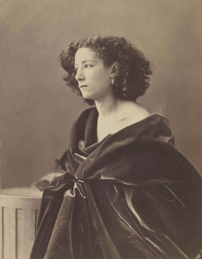 Sarah Bernhardt portréja 1844-1923, 1864. alkotó: Nadar