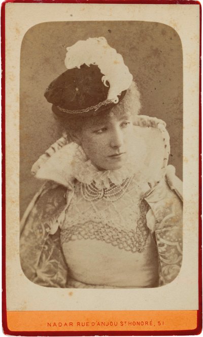 Sarah Bernhardt portréja 1844-1923, 1865 körül. alkotó: Gaspard Félix Nadar