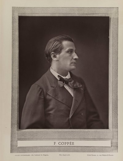 François Coppée költő portréja 1842-1908, c. 1875. alkotó: Gaspard Félix Nadar