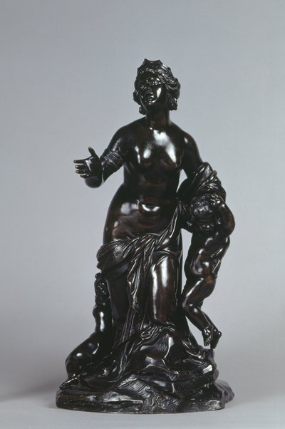 Latona és gyermekei, Apollo és Diana, 1671 körül (bronz lakkozott patinával) alkotó: Gaspard Marsy