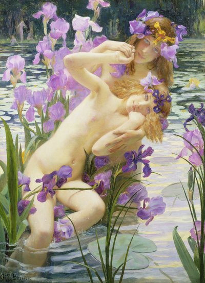 Fürdőnimfák alkotó: Gaston Bussiere